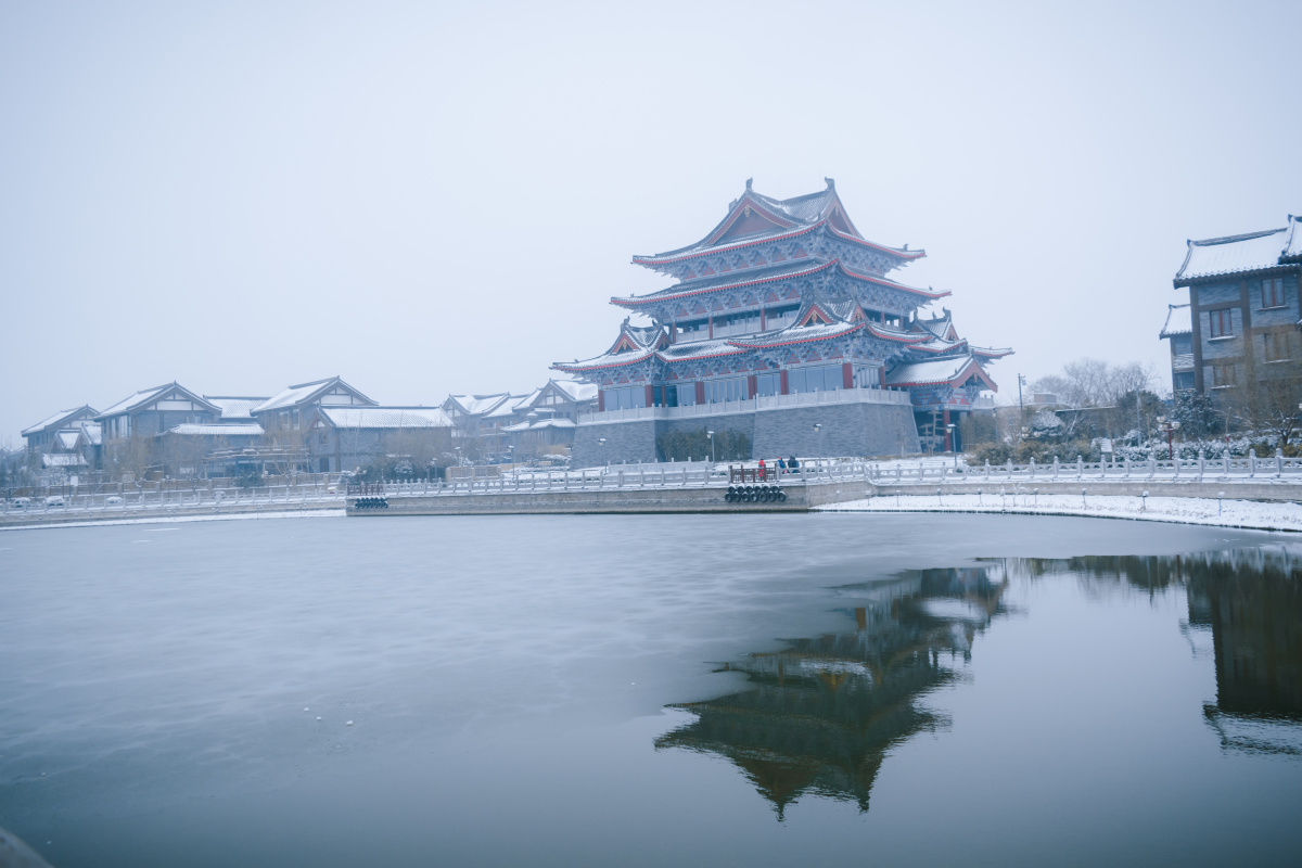 开封市禹王台公园 雪