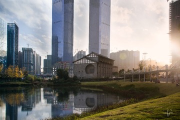 花果园京都古建筑－有水印
