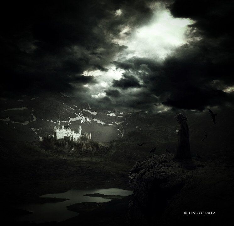 Dark is coming... <br />
I try to make a scene that a dark power ready to destory the last place of human being.<br />
<br />
credits:<br />
<br />
castle: <a href="http://malleni-stock.deviantart.com/art/Castle-Stock-02-133253463?q=favby%3Alyy1989117%2F46989996&amp;qo=74" target="_blank" rel="nofollow">http://malleni-stock.deviantart.com/art/Castle-Stock-02-133253463?q=favby%3Alyy1989117%2F46989996&amp;qo=74</a><br />
<br />
wizard: <a href="http://lyy1989117.deviantart.com/favourites/?offset=48#/d157x5e" target="_blank" rel="nofollow">http://lyy1989117.deviantart.com/favourites/?offset=48#/d157x5e</a><br />
<br />
cliff: <a href="http://stockopedia.deviantart.com/art/Cliff-Precut-2-213065490?q=favby%3Alyy1989117%2F46989996&amp;qo=97" target="_blank" rel="nofollow">http://stockopedia.deviantart.com/art/Cliff-Precut-2-213065490?q=favby%3Alyy1989117%2F46989996&amp;qo=97</a><br />
<br />
mountain: <a href="http://nuramien.deviantart.com/art/mountain-19225021?q=favby%3Alyy1989117%2F46989996&amp;qo=77" target="_blank" rel="nofollow">http://nuramien.deviantart.com/art/mountain-19225021?q=favby%3Alyy1989117%2F46989996&amp;qo=77</a><br />
<br />
lake: <a href="http://xxmynightmarexx.deviantart.com/art/Mountain-lake-03-103465088?q=favby%3Alyy1989117%2F46989996&amp;qo=76" target="_blank" rel="nofollow">http://xxmynightmarexx.deviantart.com/art/Mountain-lake-03-103465088?q=favby%3Alyy1989117%2F46989996&amp;qo=76</a><br />
<br />
ravens-1:<a href="http://noctourniquet.deviantart.com/art/Corvidae-Ravens-N-Crows-31819490?q=favby%3Alyy1989117%2F46989996&amp;qo=4" target="_blank" rel="nofollow">http://noctourniquet.deviantart.com/art/Corvidae-Ravens-N-Crows-31819490?q=favby%3Alyy1989117%2F46989996&amp;qo=4</a><br />
<br />
ravens-2:<a href="http://flordelys-stock.deviantart.com/art/Raven-Crow-Brushes-45300906?q=favby%3Alyy1989117%2F46989996&amp;qo=5" target="_blank" rel="nofollow">http://flordelys-stock.deviantart.com/art/Raven-Crow-Brushes-45300906?q=favby%3Alyy1989117%2F46989996&amp;qo=5</a><br />
<br />
texture: <a href="http://pelleron.deviantart.com/art/Resources-Midnight-Scratches-135992623?q=favby%3Alyy1989117%2F46989996&amp;qo=0" target="_blank" rel="nofollow">http://pelleron.deviantart.com/art/Resources-Midnight-Scratches-135992623?q=favby%3Alyy1989117%2F46989996&amp;qo=0</a><br />
<br />
<br />
thanks for watching<br />
