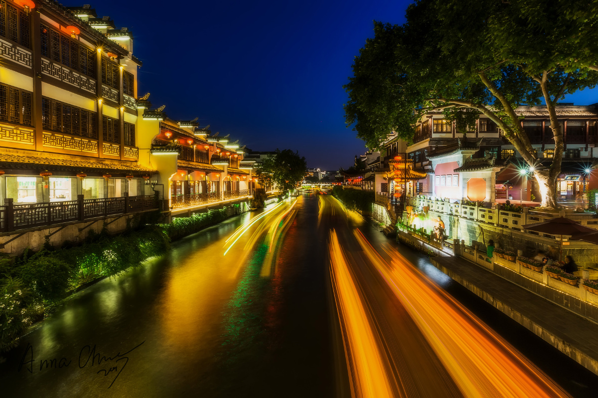 秦淮河夜色