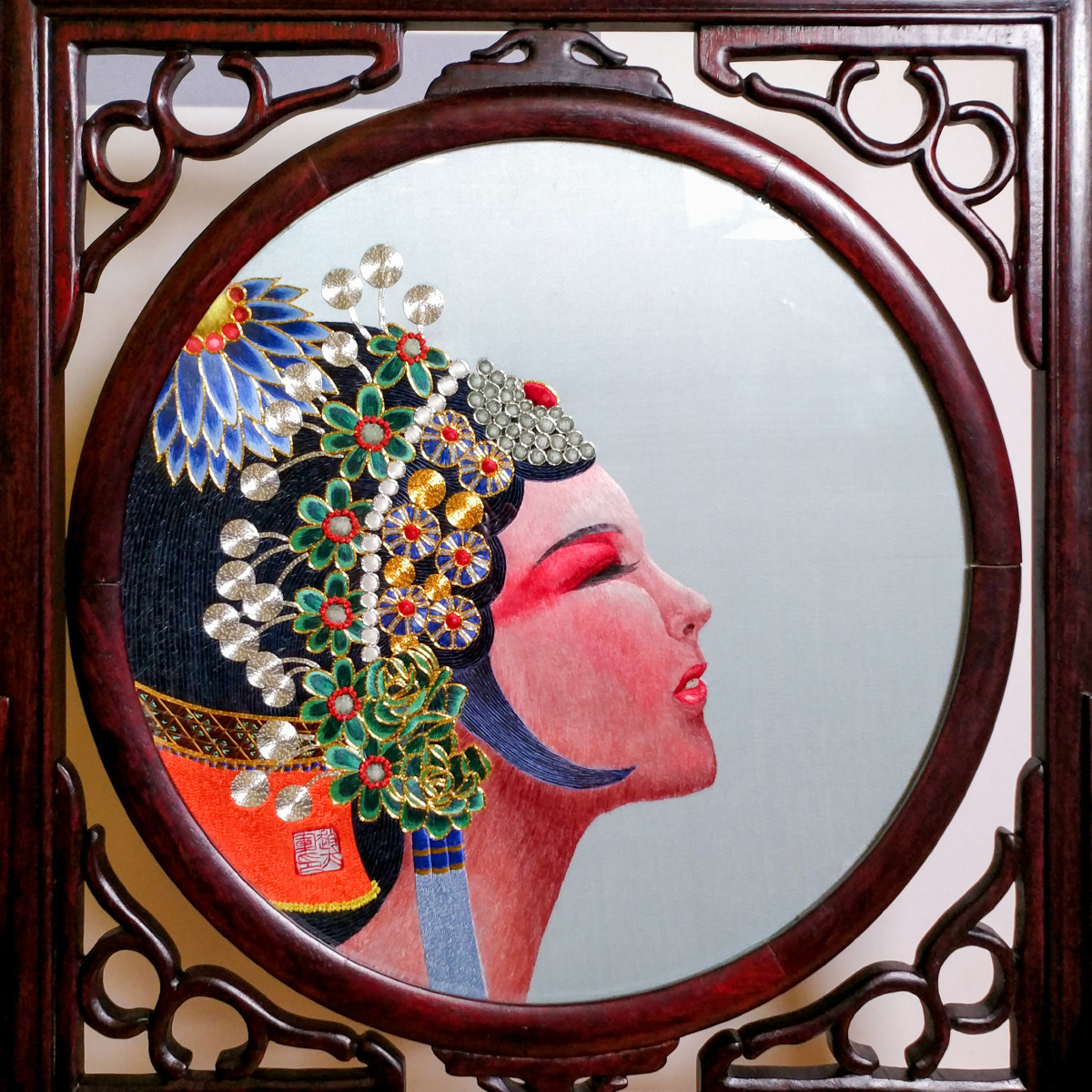 浙江省非遗传承人杭绣技艺男工绣赵亦军