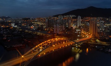 釜山夜色