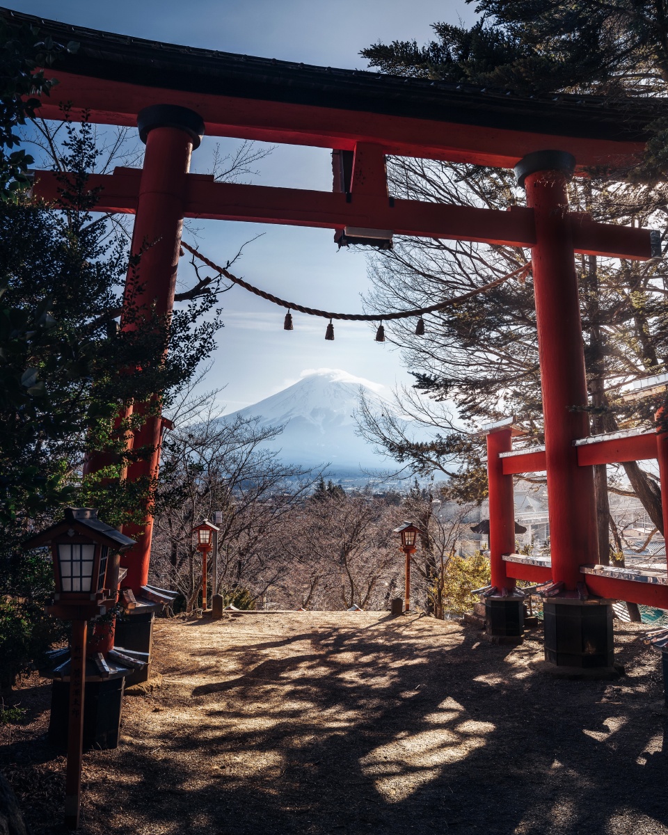 鸟居里的富士山