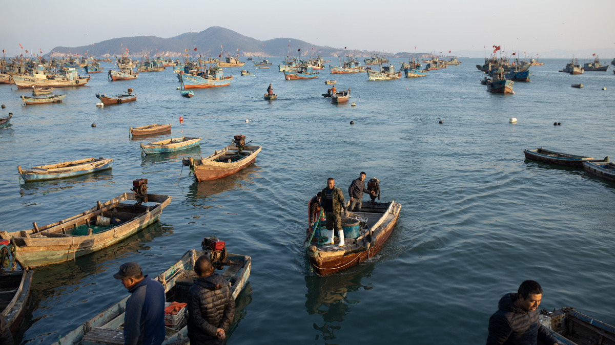 威海记录海边渔民日常