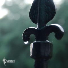 雨中栏杆（特写）