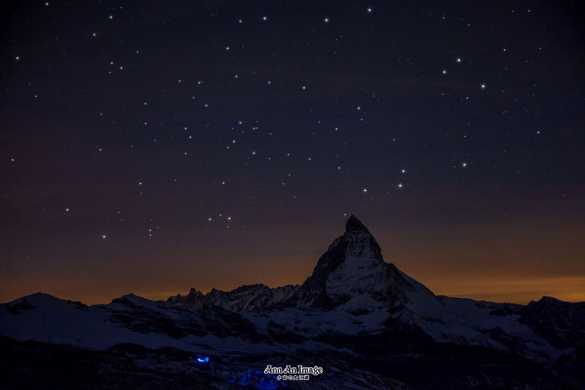 马特洪峰上的星