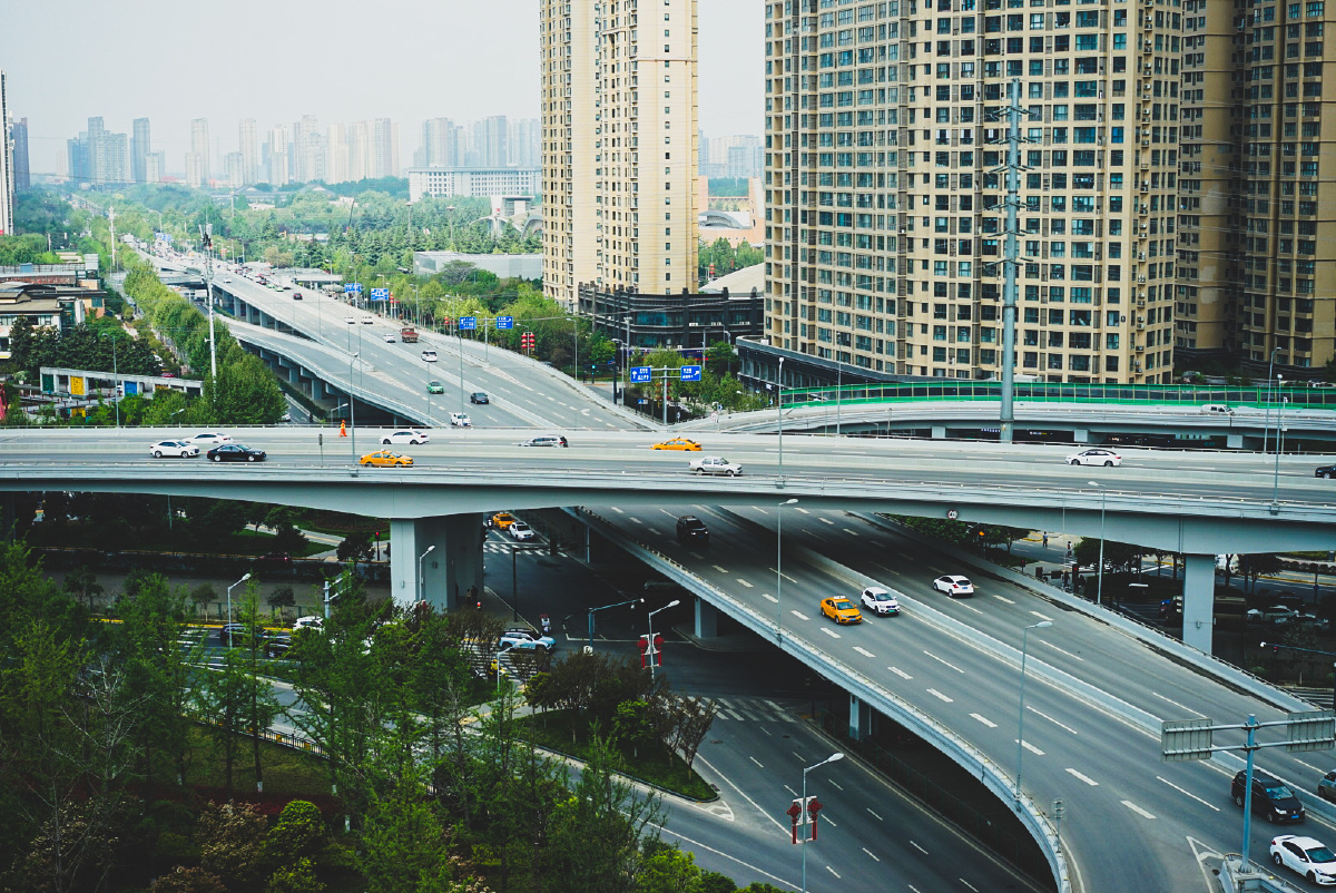 立交桥,西安高新区cbd