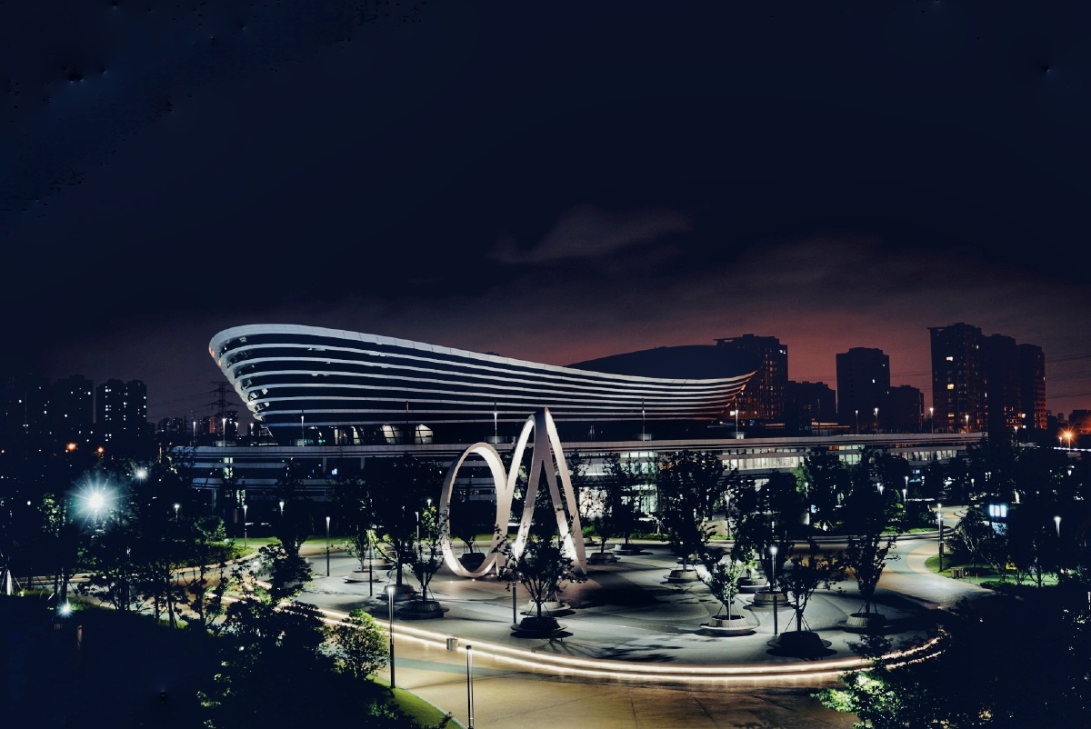 凌晨的苏州奥体