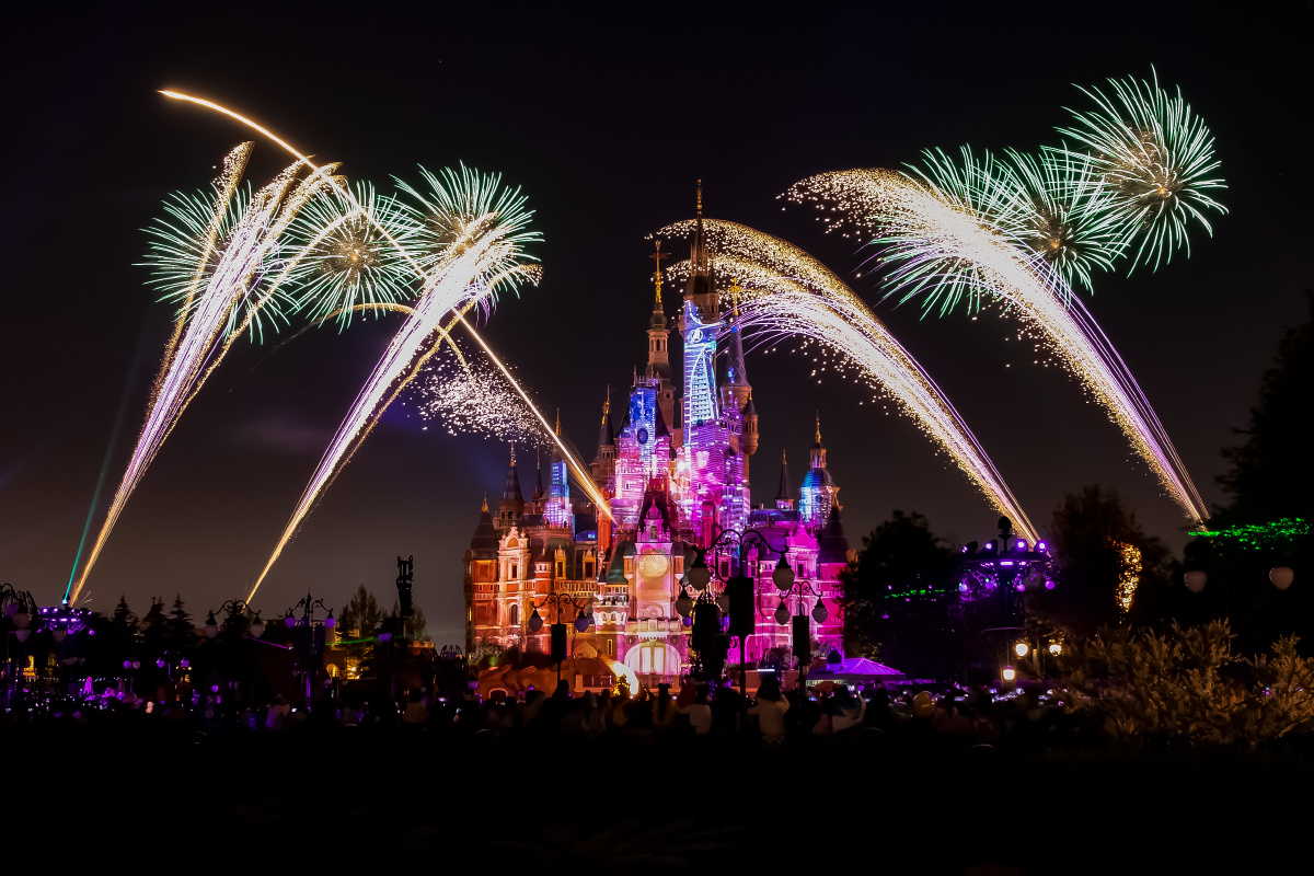 上海迪士尼五周年光影烟火秀