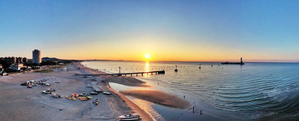 秦皇岛仙螺岛日出