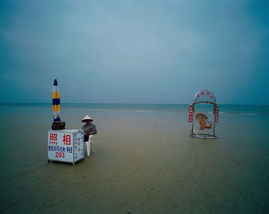 北海09<br />
银滩。沙滩上的摄影大师