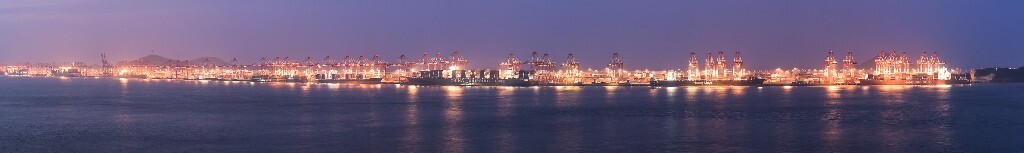 洋山港码头全景