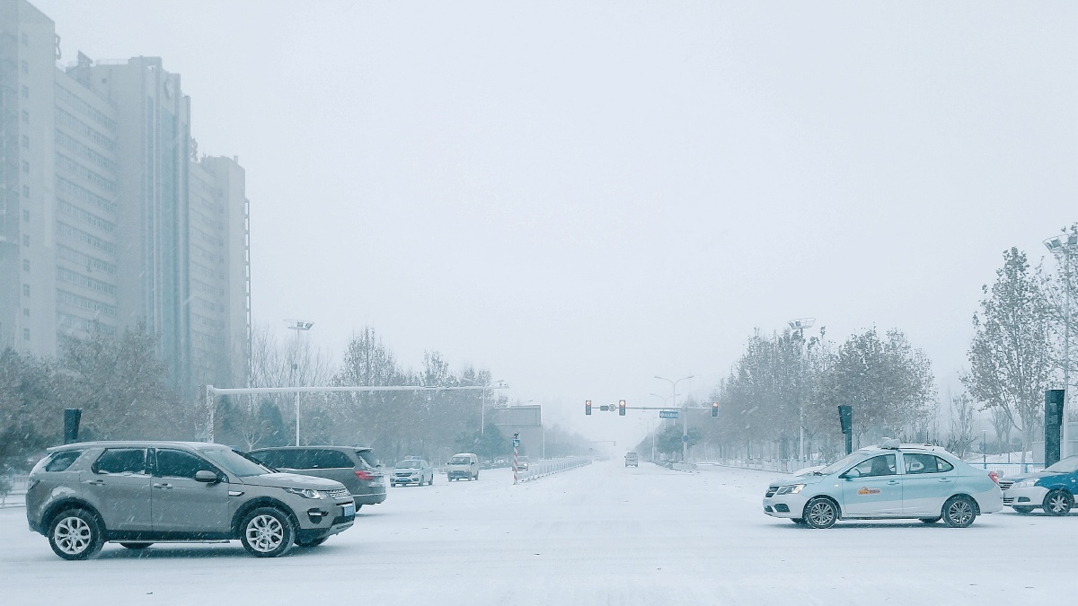 冰封后的城市, 所有的事和物都静下来了, 那么的安静,美好