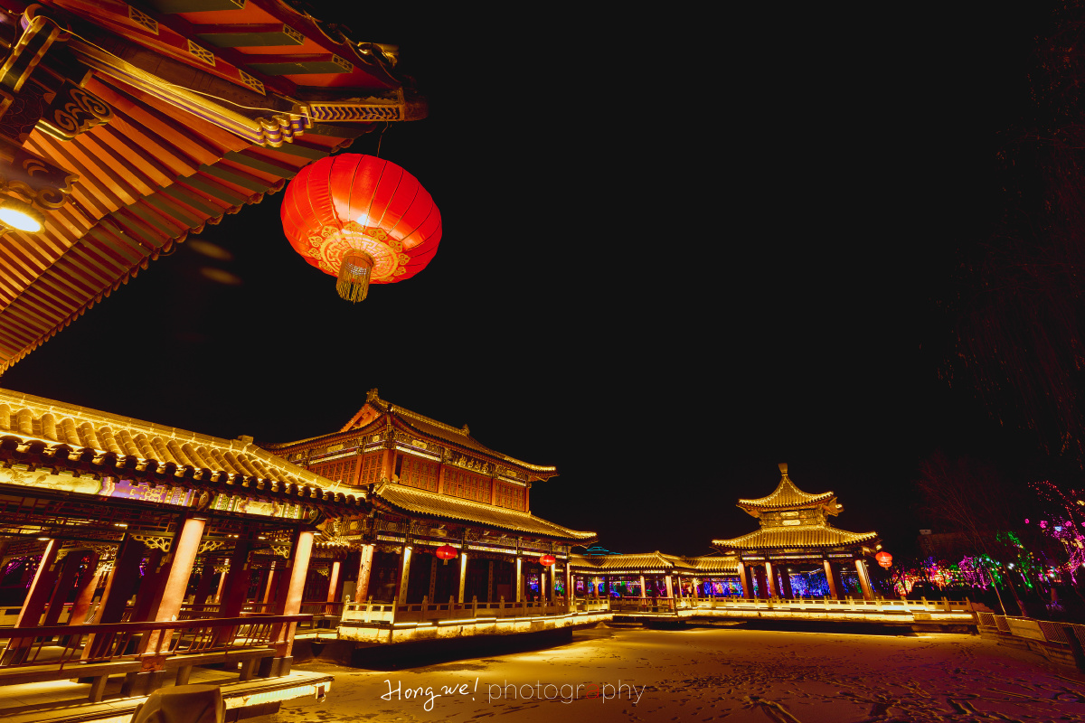 夜色古建筑习作 - 米卤蛋