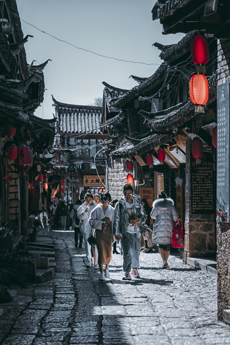 丽江束河古镇一角