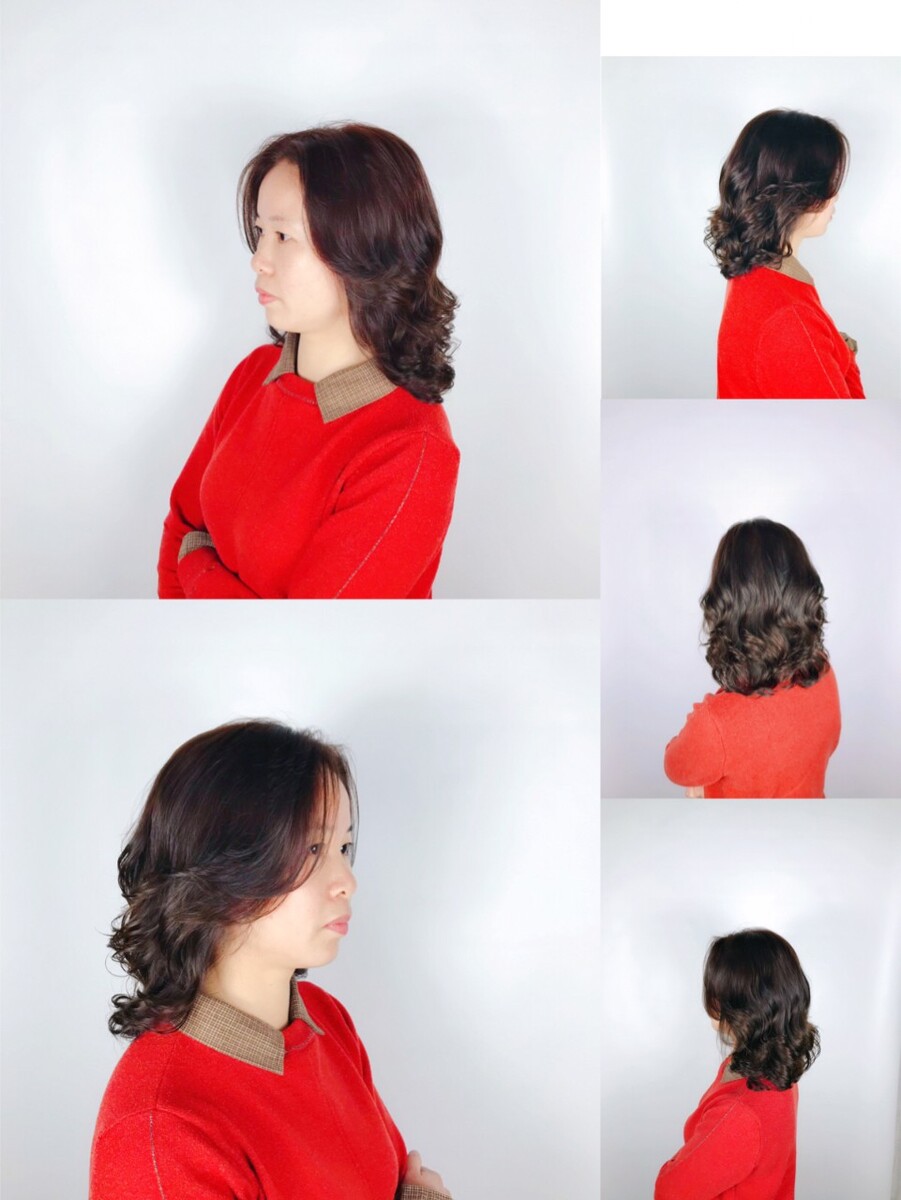 韩式盘头发的照片,怎么变简单韩式发型?