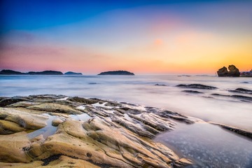 夕阳海岸