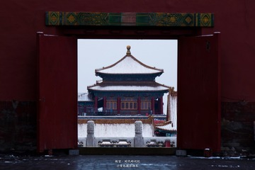 故宫·春雪如梦