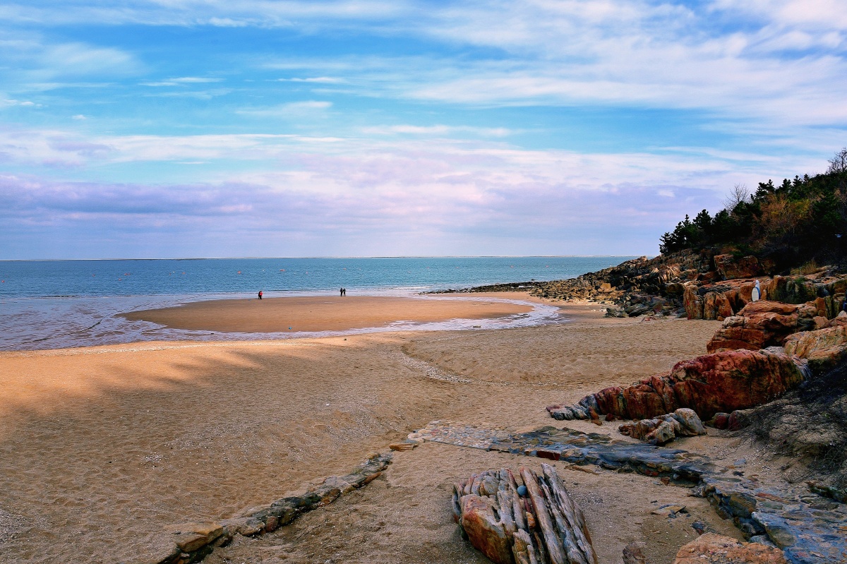 冬日苏马湾61摄于江苏连云港连岛画堂春风情苏马湾寒冬日暖一湾清