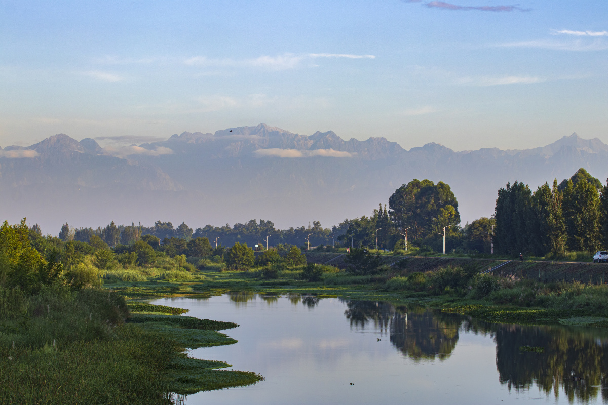 广汉鸭子河湿地,风雨过后美得像新都桥