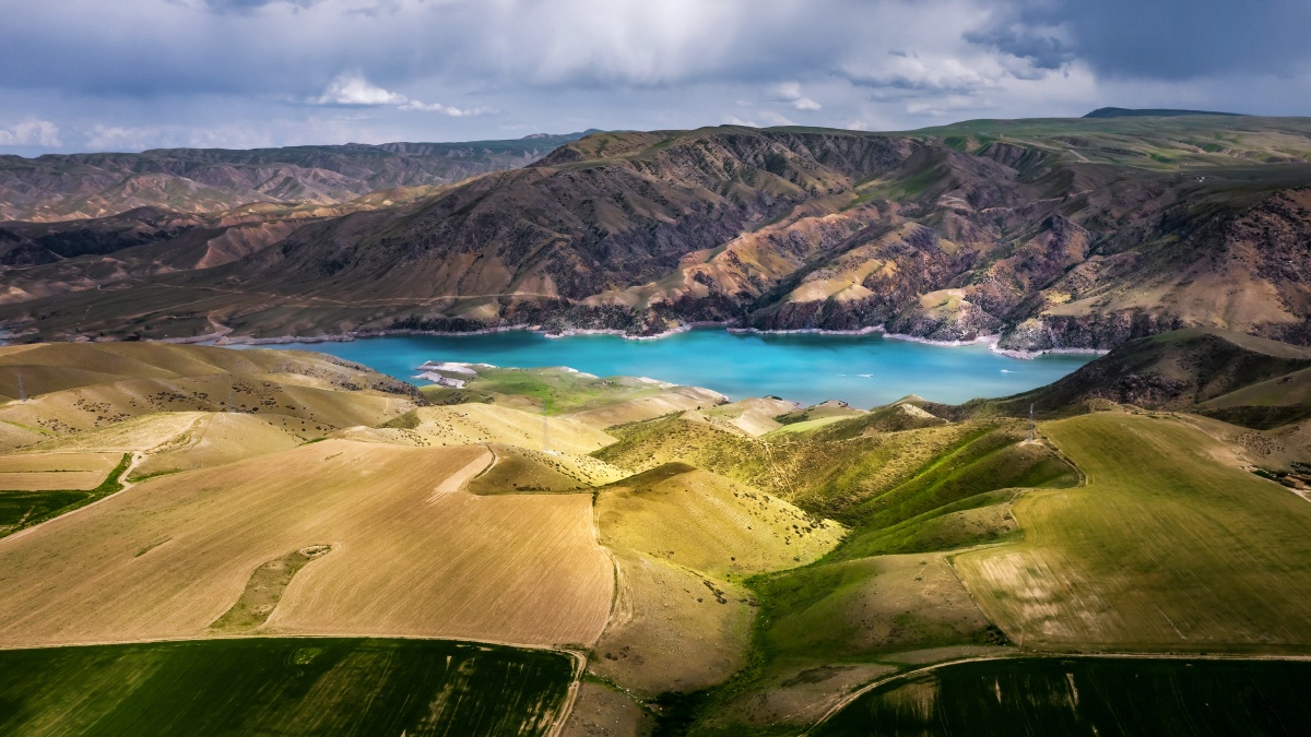 阔克苏河这里风景独好新疆航拍