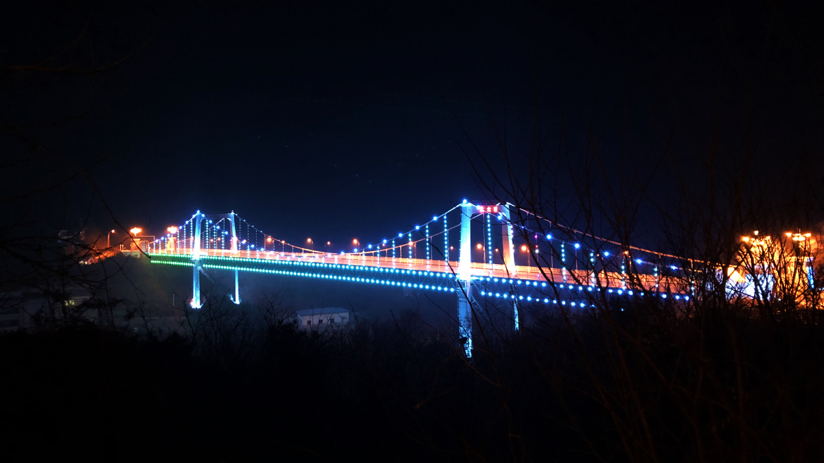 大连滨海路北大桥夜景