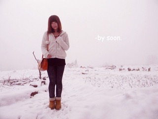 雪，人