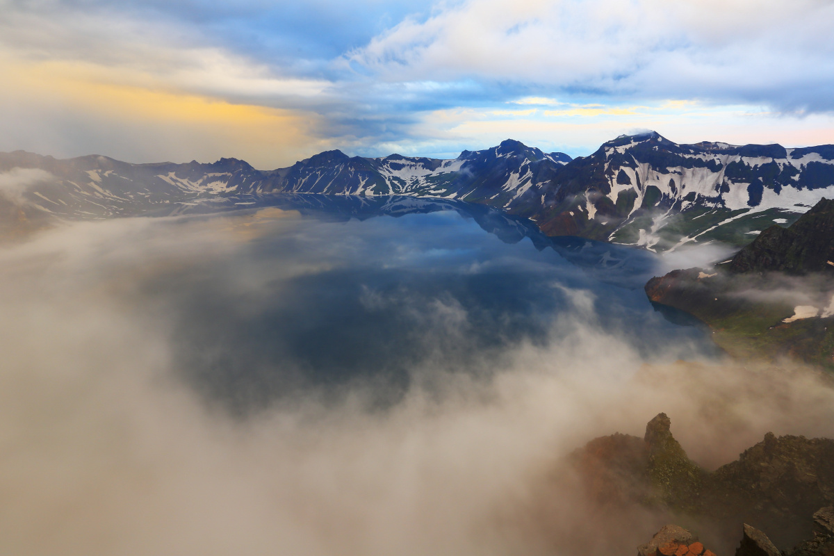 长白山北景区春季自然风光.