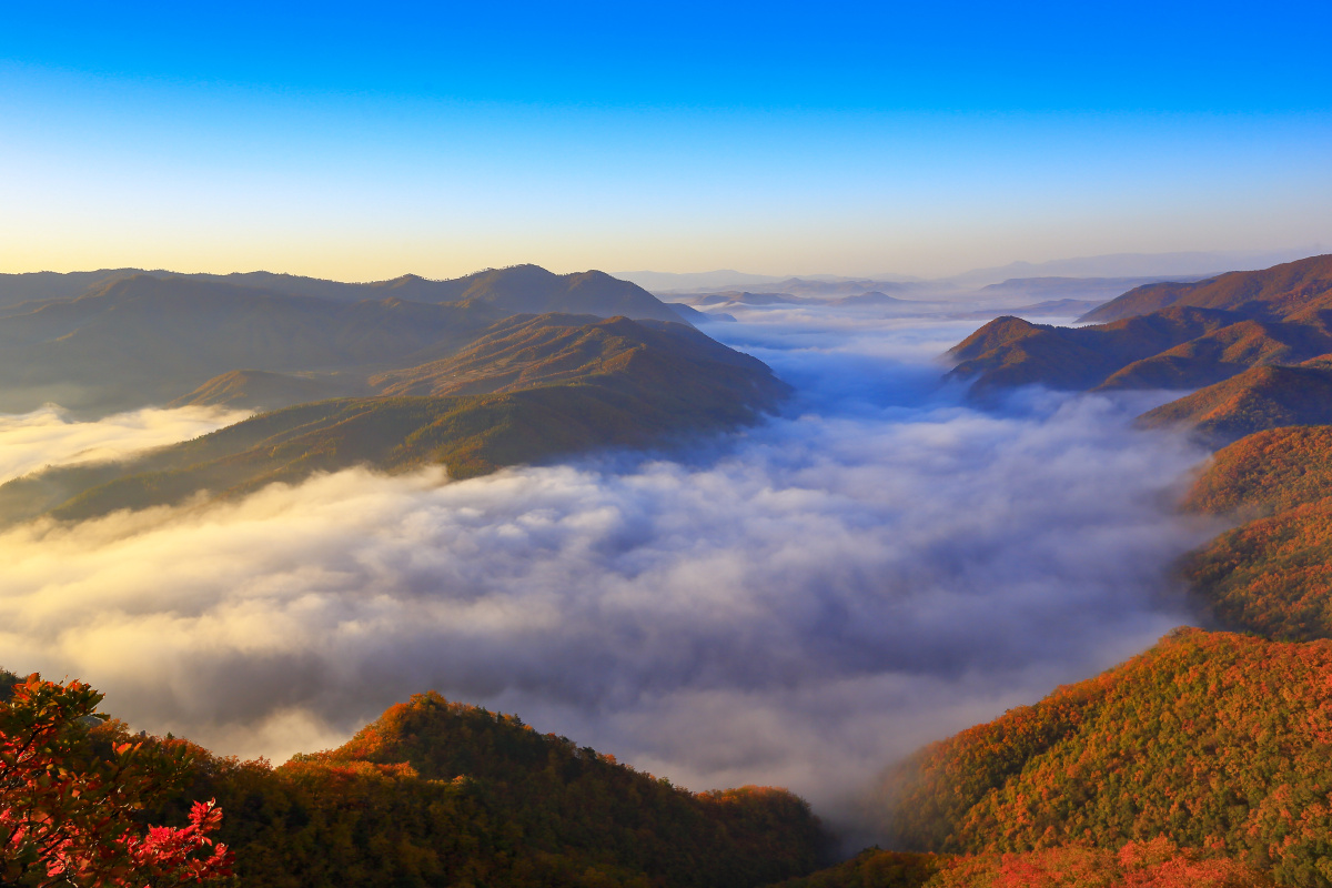 吉林省图们江边境风光.