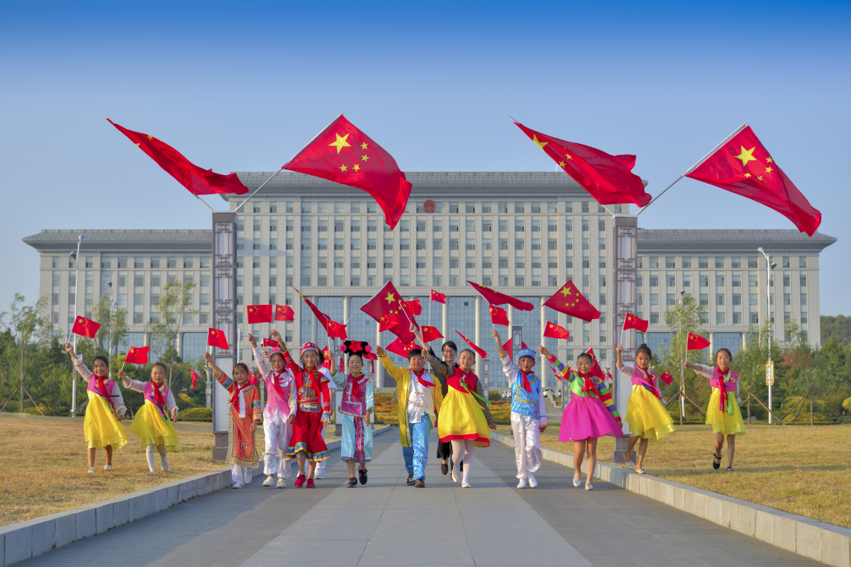 祖国万岁 - 蓝七星 - 图虫