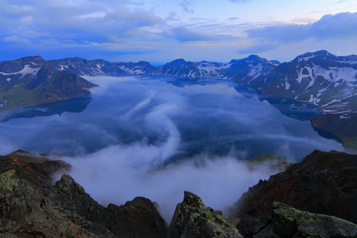 长白山北景区春季自然风光.