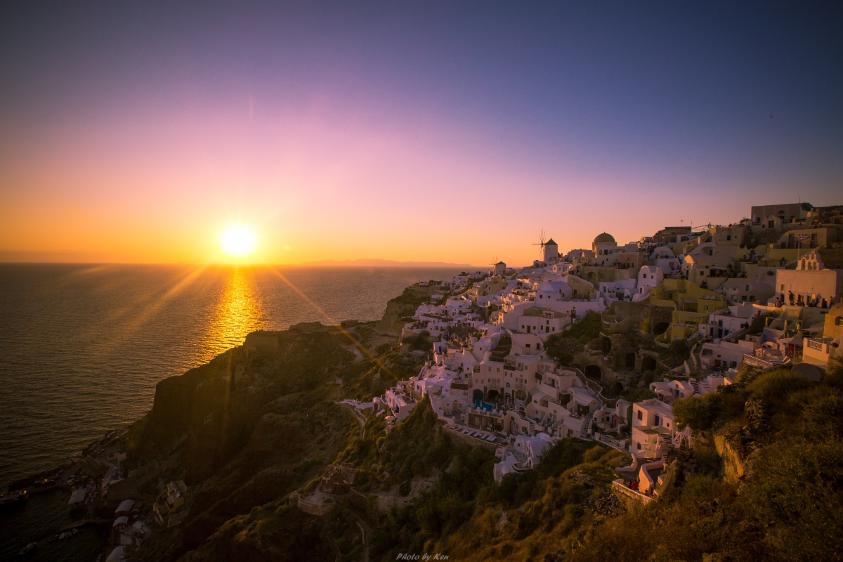 爱琴海最美的日落