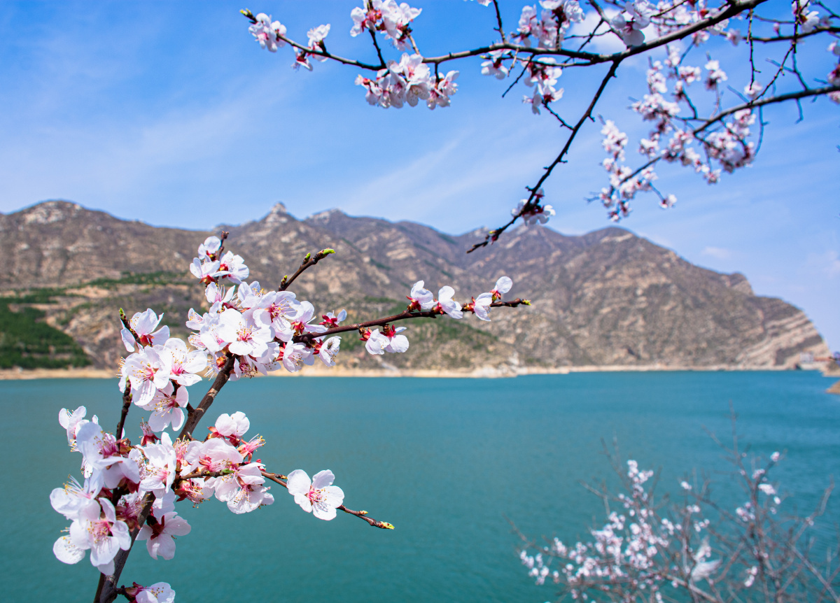 春水绿于染澄澄一镜净