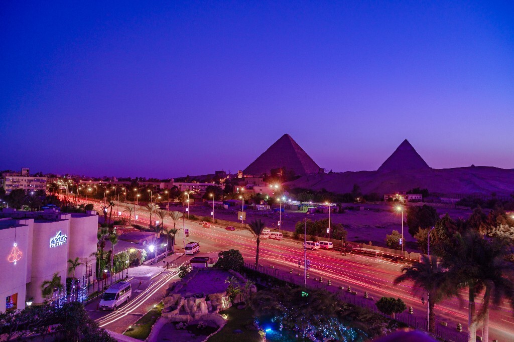 到埃及第一天的夜景试拍