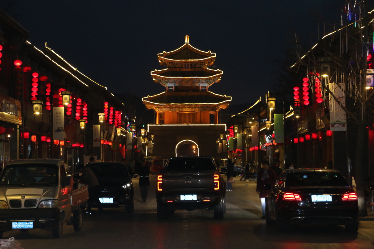 北京郊外烟火古城永宁