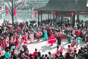 水乡古镇迎新年