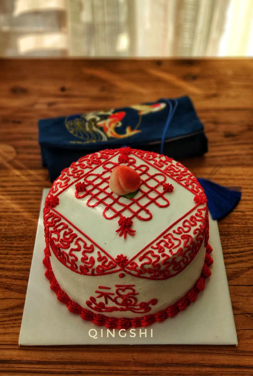 中国结福字蛋糕