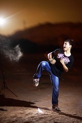跆拳道，呵呵，本来是拍BMX来的，结果变成娱乐场了
