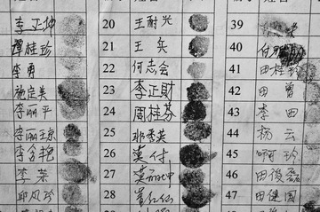 声明不拆的村民签名 2011