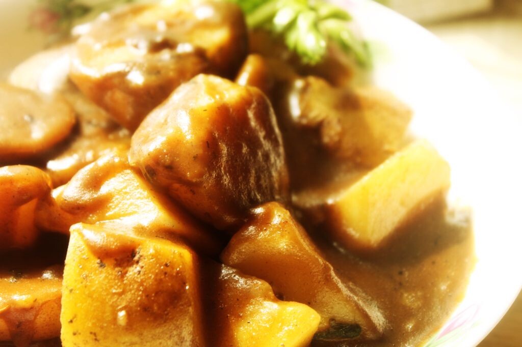 美食摄影 咖喱土豆