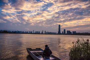 中科院旁，拍杏林湾商务营运中心夕阳（林志杰摄影）-8
