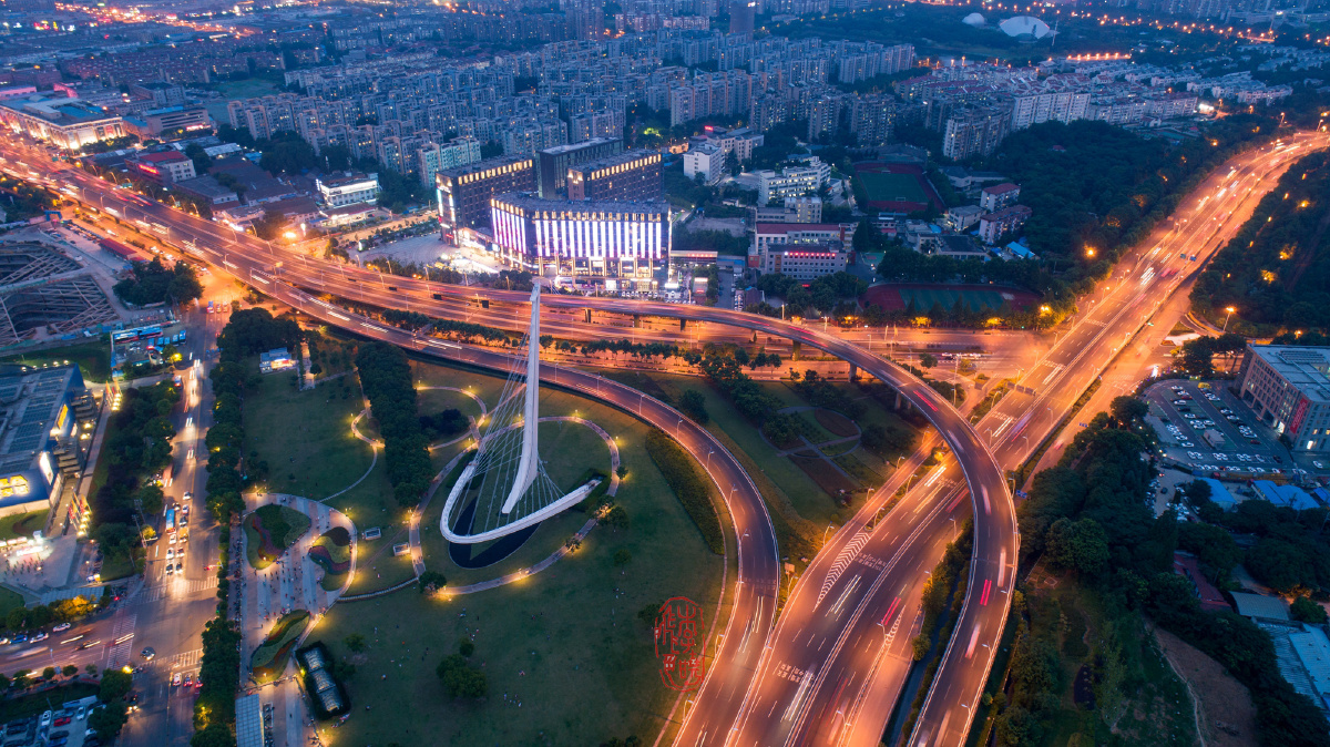 南京卡子门夜景
