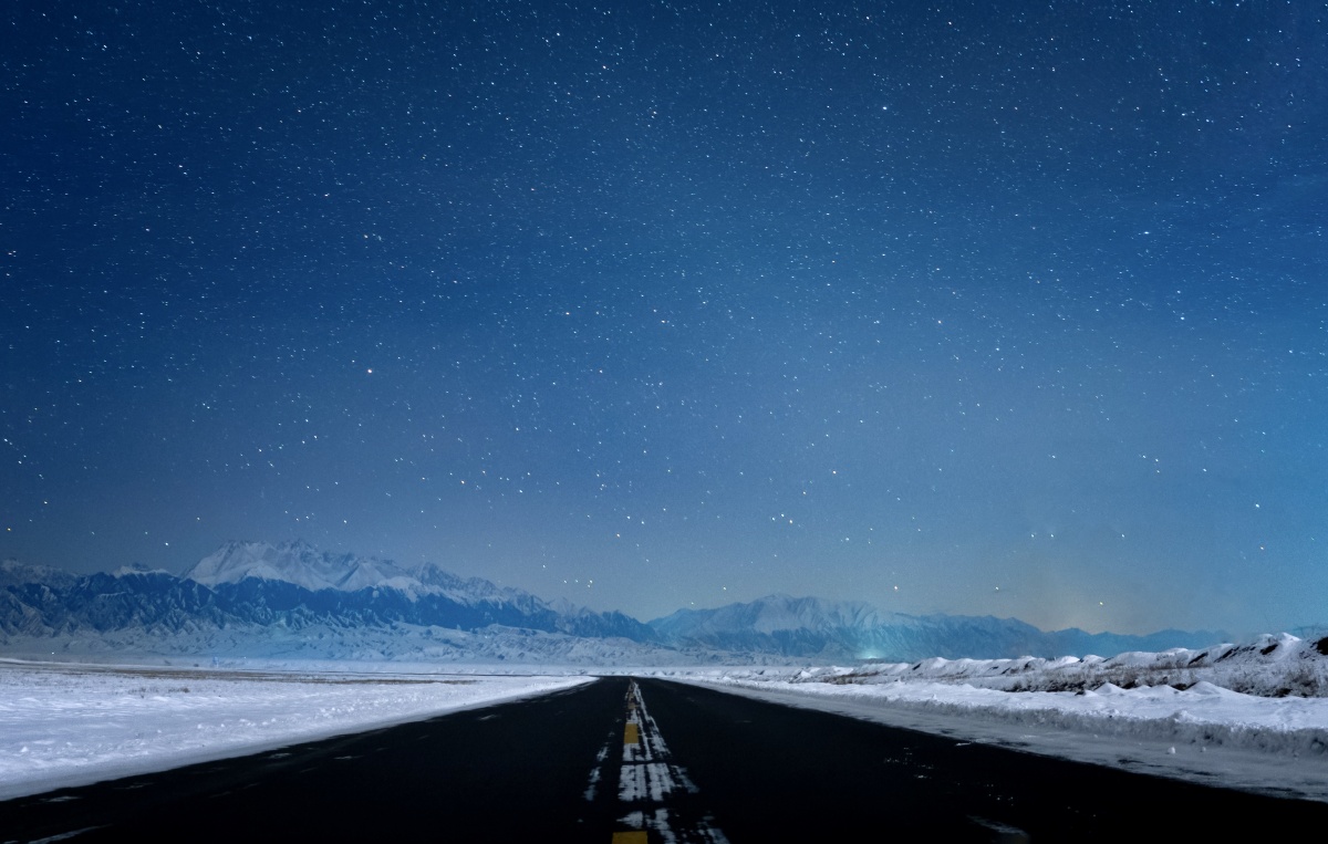 独库公路上的纯净星空老图新修十张堆栈降噪