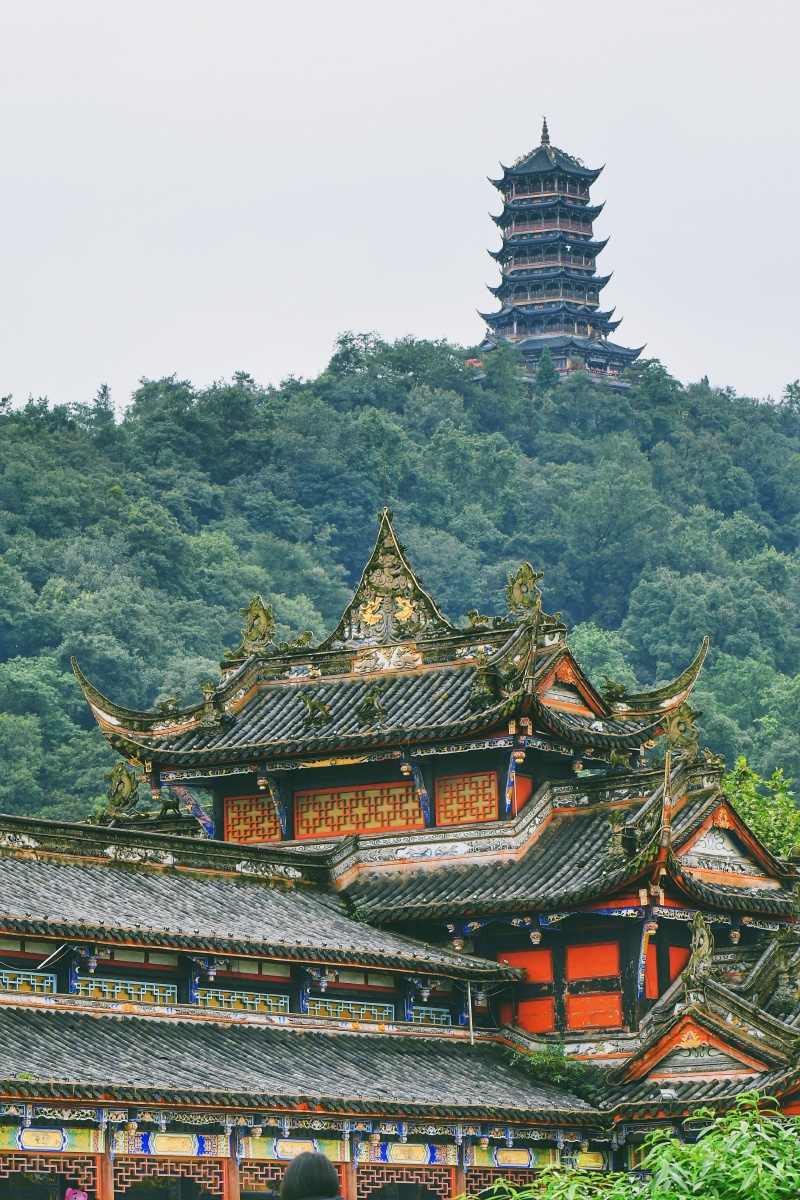 都江堰南桥玉垒阁