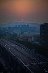 【夜色降临 夕阳西下】