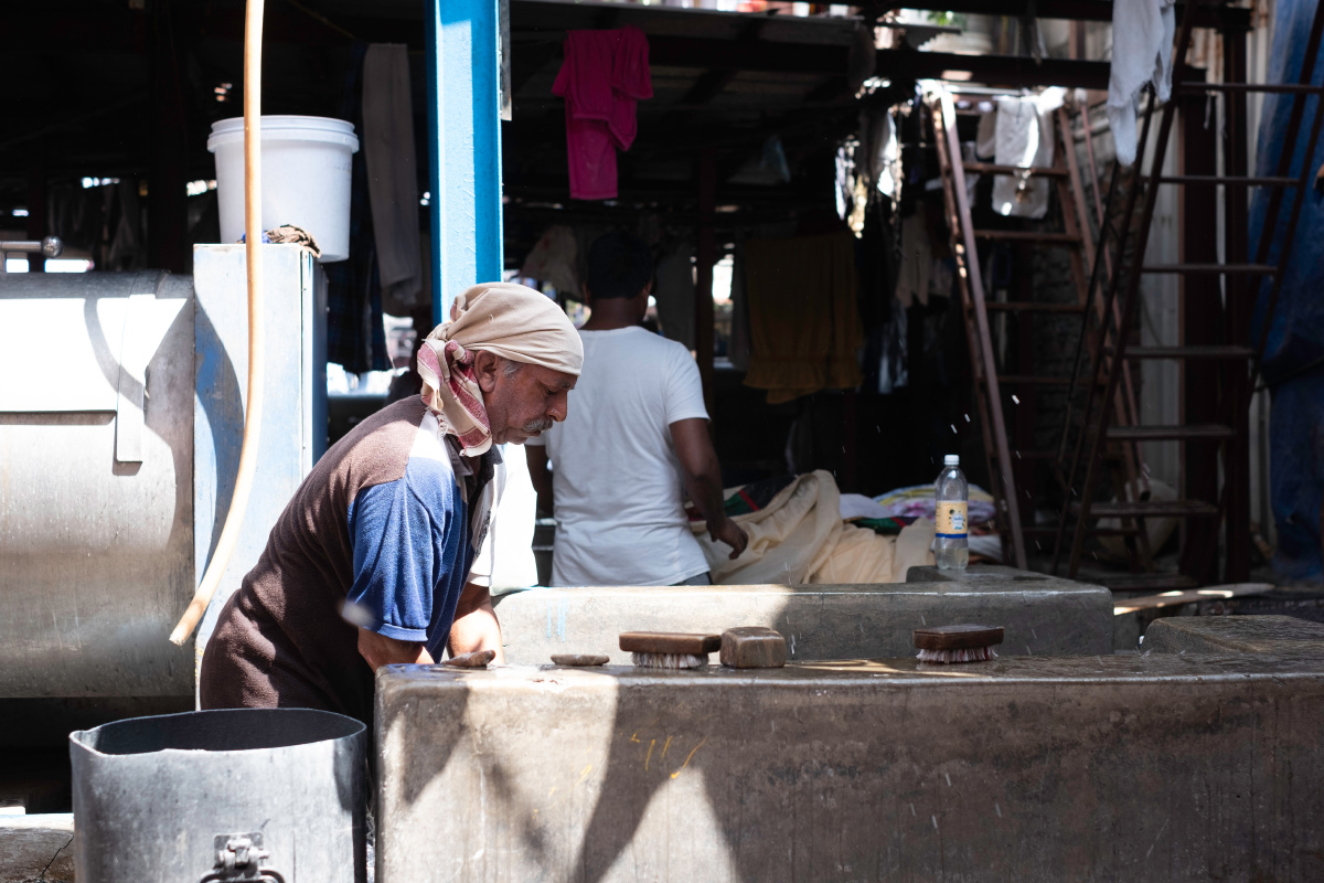 india孟买洗衣厂街拍