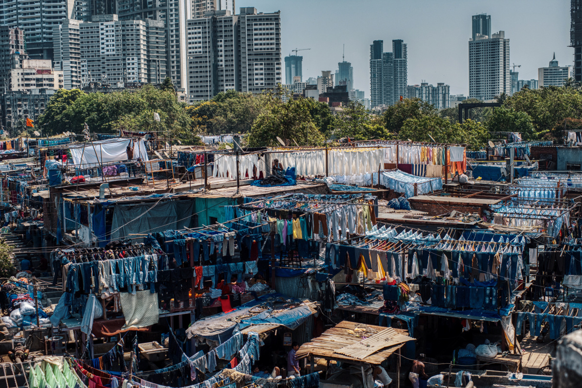 india孟买洗衣厂街拍