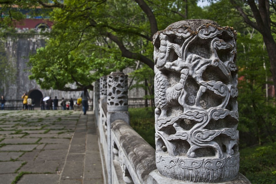 明孝陵升仙桥石柱 br />