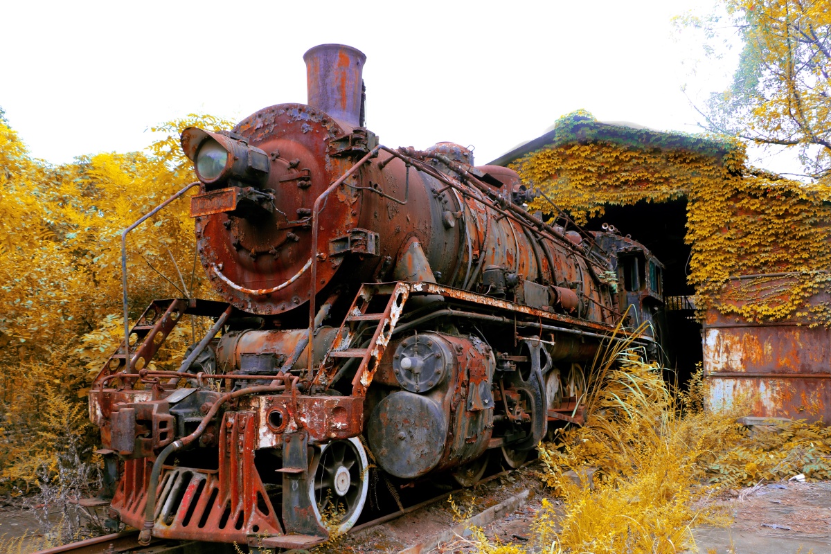 废弃火车