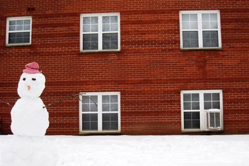 Lonely snowman